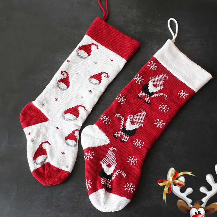 Knitted Christmas Stockings for Gifts and Festive Decor