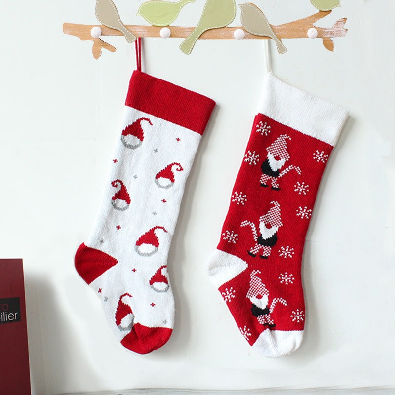 Knitted Christmas Stockings for Gifts and Festive Decor