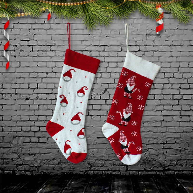 Knitted Christmas Stockings for Gifts and Festive Decor