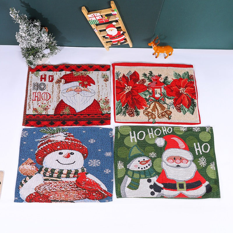 Woven Christmas Placemat for Cheerful Holiday Tables
