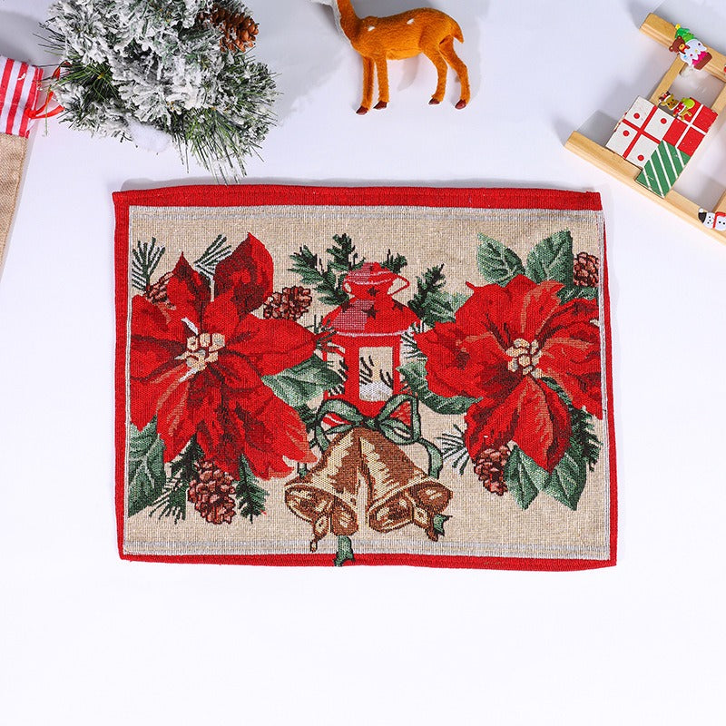 Woven Christmas Placemat for Cheerful Holiday Tables