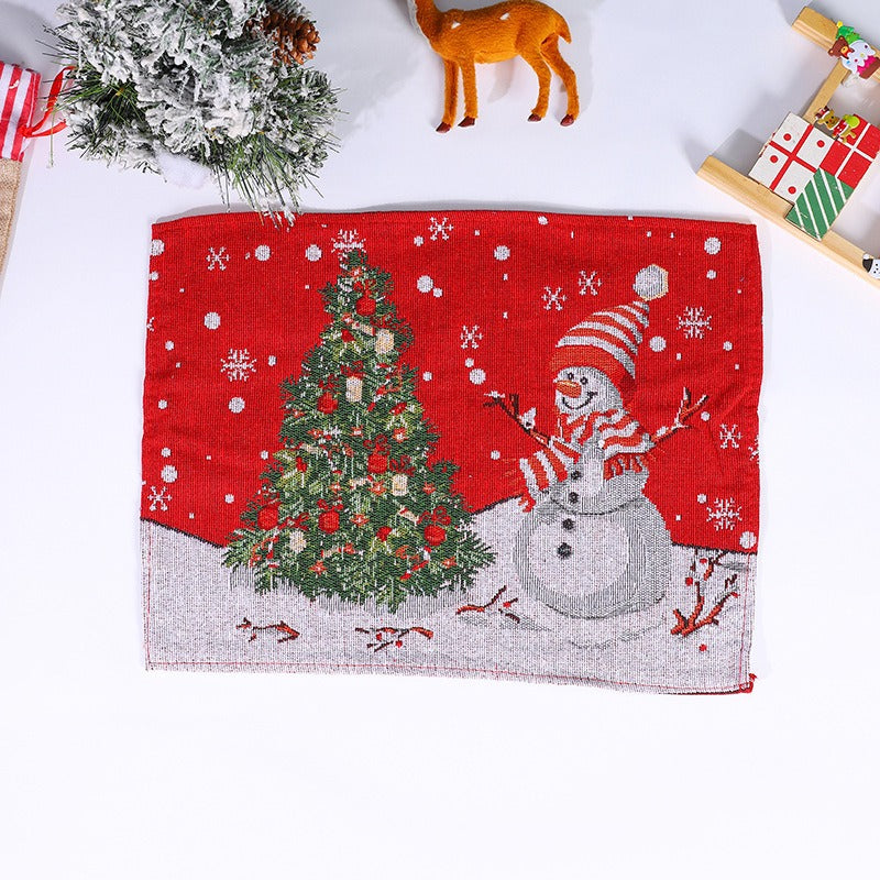 Woven Christmas Placemat for Cheerful Holiday Tables