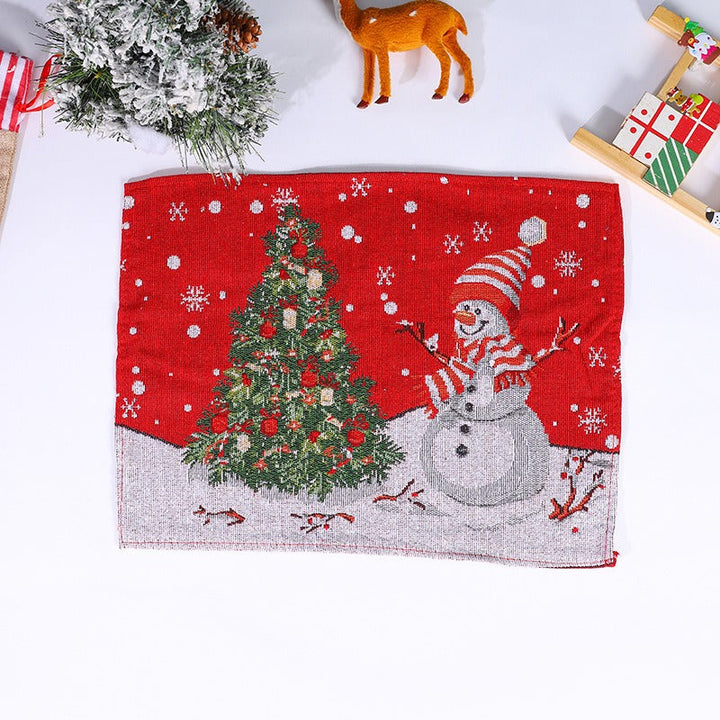 Woven Christmas Placemat for Cheerful Holiday Tables