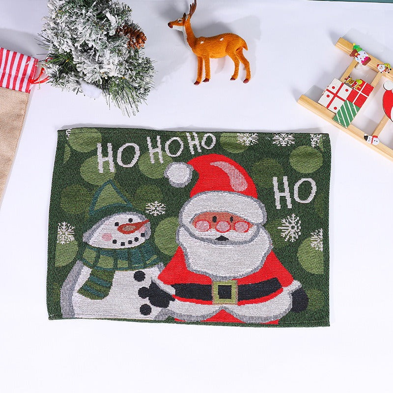 Woven Christmas Placemat for Cheerful Holiday Tables