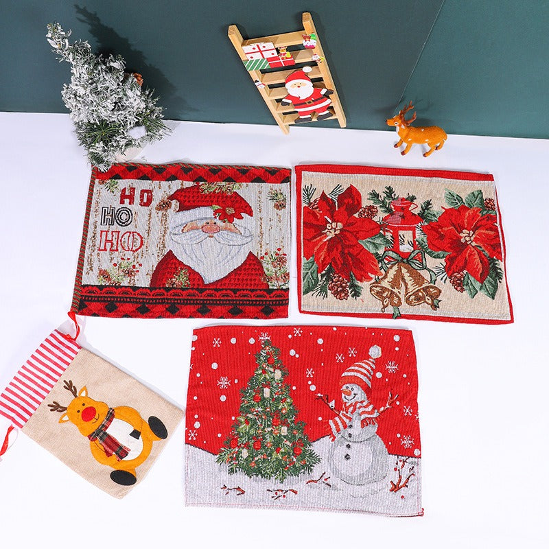 Woven Christmas Placemat for Cheerful Holiday Tables