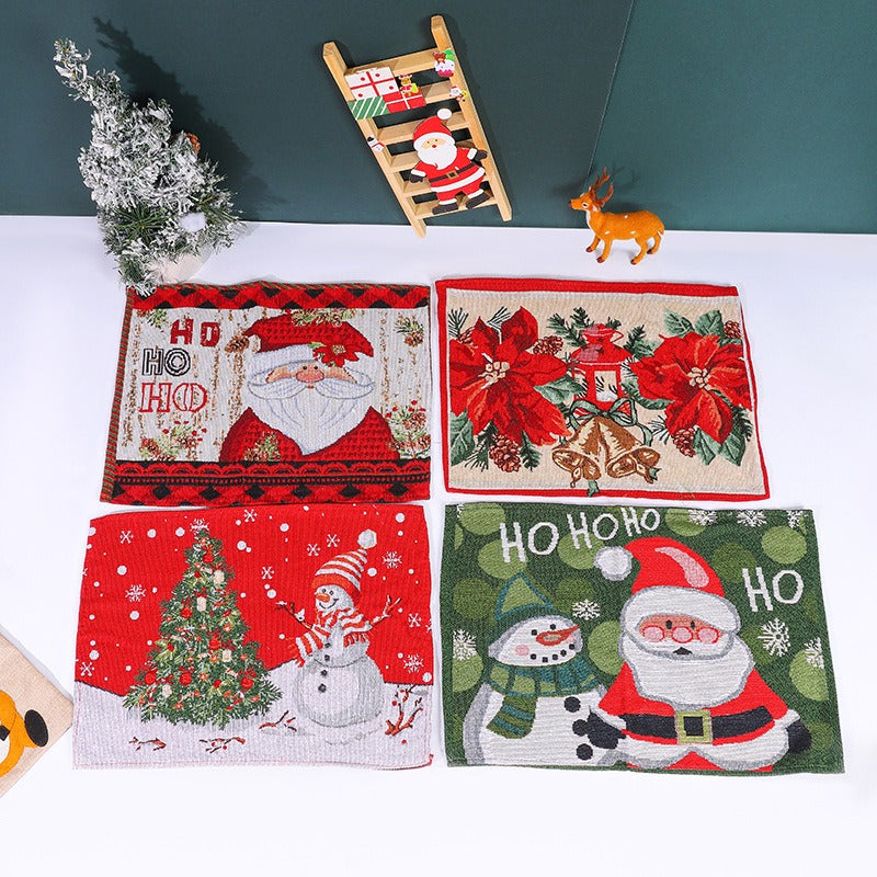 Woven Christmas Placemat for Cheerful Holiday Tables