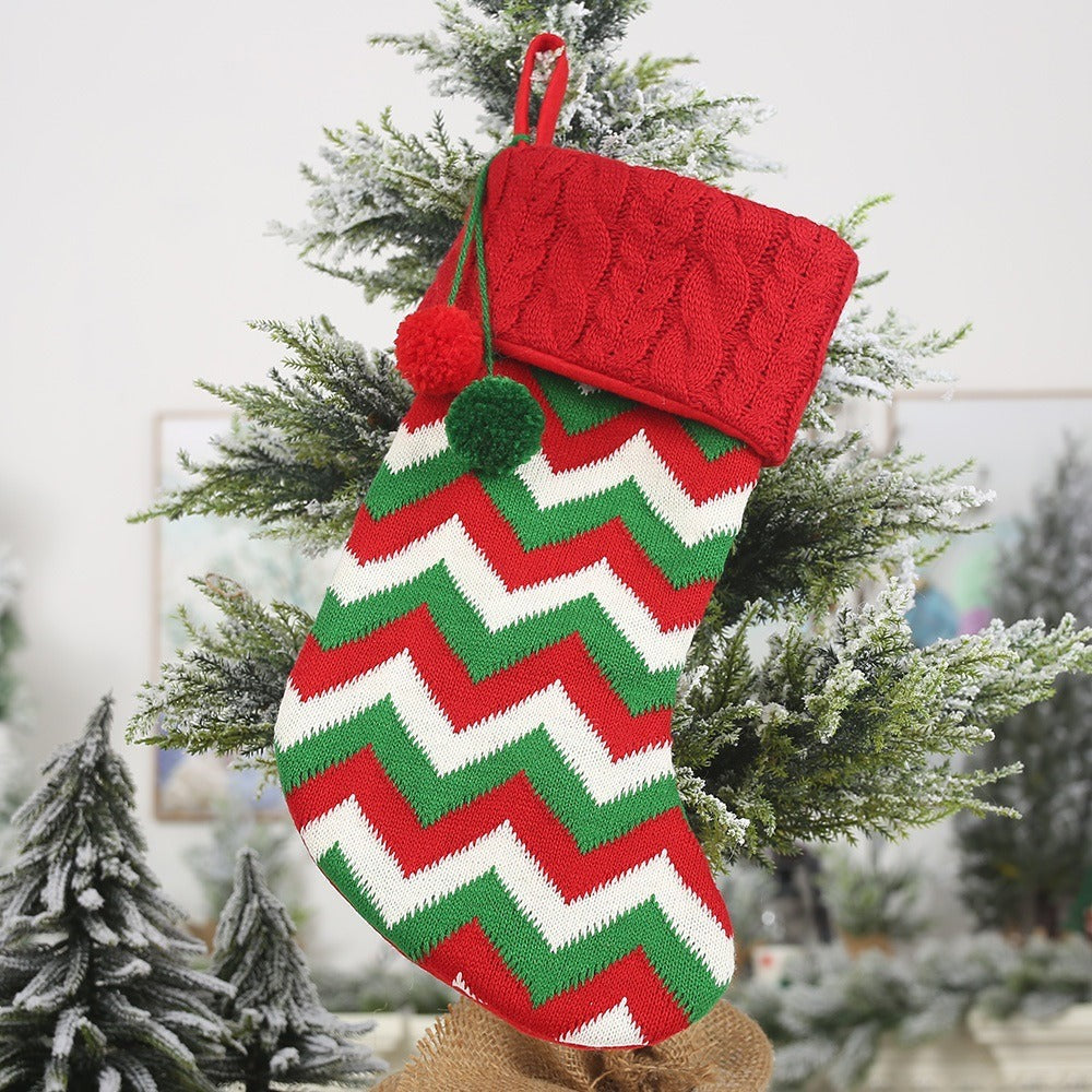 Knitted Christmas Stocking For Small Gifts & Treats