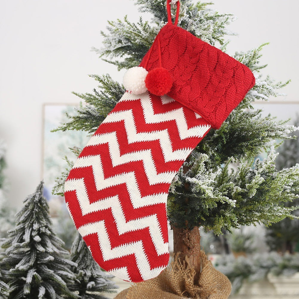 Knitted Christmas Stocking For Small Gifts & Treats