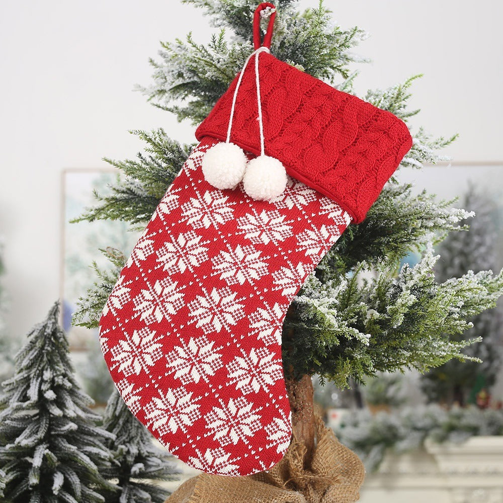 Knitted Christmas Stocking For Small Gifts & Treats