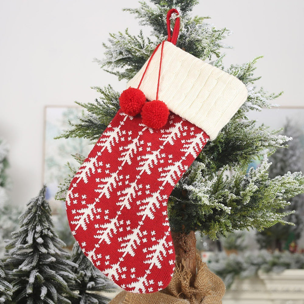 Knitted Christmas Stocking For Small Gifts & Treats