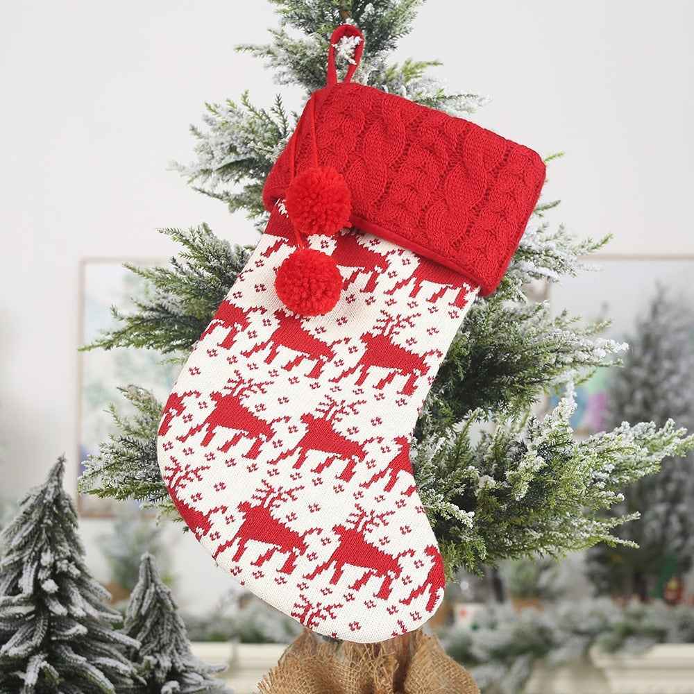 Knitted Christmas Stocking For Small Gifts & Treats