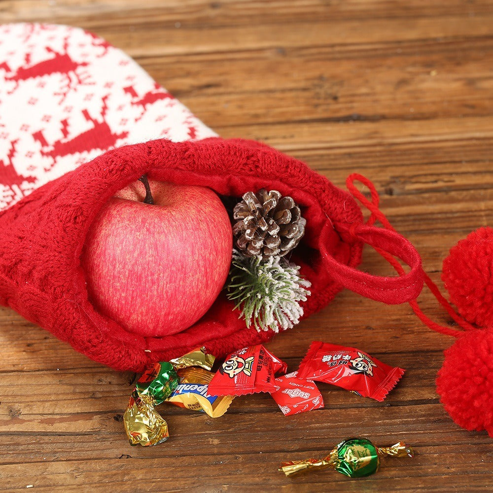 Knitted Christmas Stocking For Small Gifts & Treats