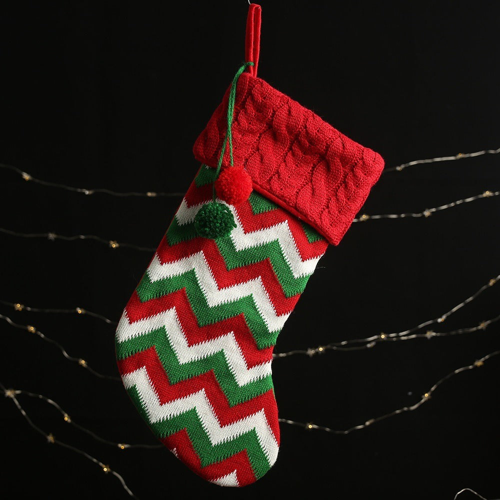 Knitted Christmas Stocking For Small Gifts & Treats