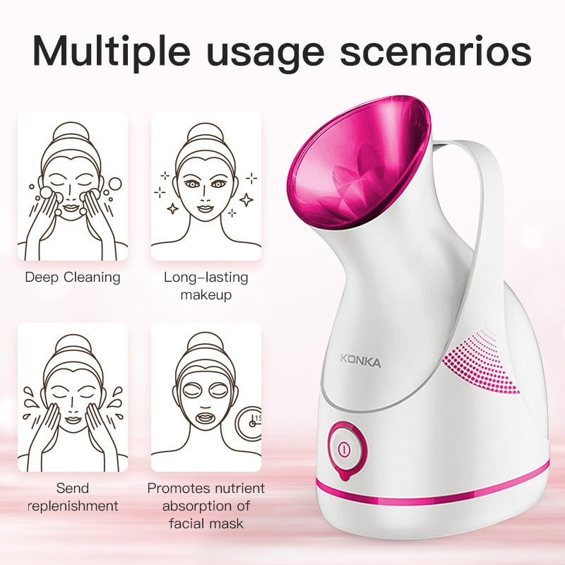 At-Home Facial Steamer for Deep Cleansing and Hydration