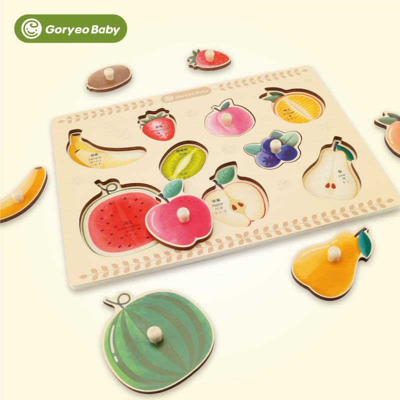 Toddler Wooden Puzzle Board for Screen-Free Learning