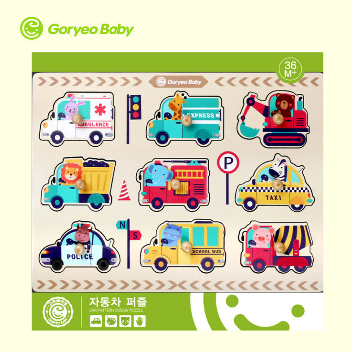 Toddler Wooden Puzzle Board for Screen-Free Learning