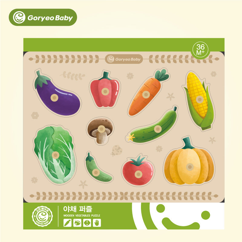 Toddler Wooden Puzzle Board for Screen-Free Learning