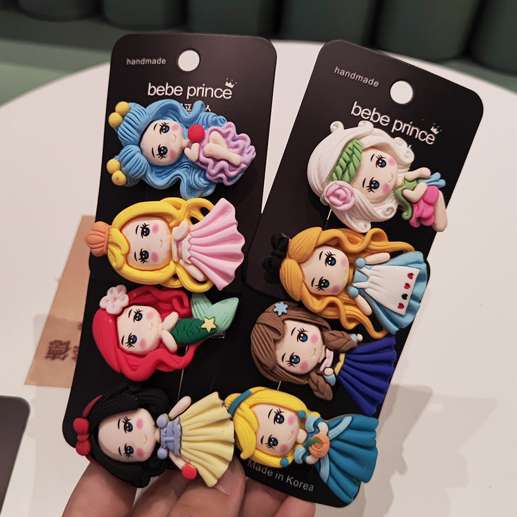 Korean-Style Girls Hair Clips for Playful Bangs & Styles
