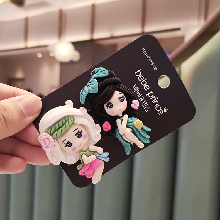 Korean-Style Girls Hair Clips for Playful Bangs & Styles