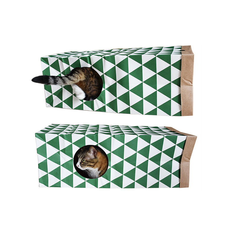Kraft Paper Cat Tunnel Toy for Stylish Indoor Enrichment