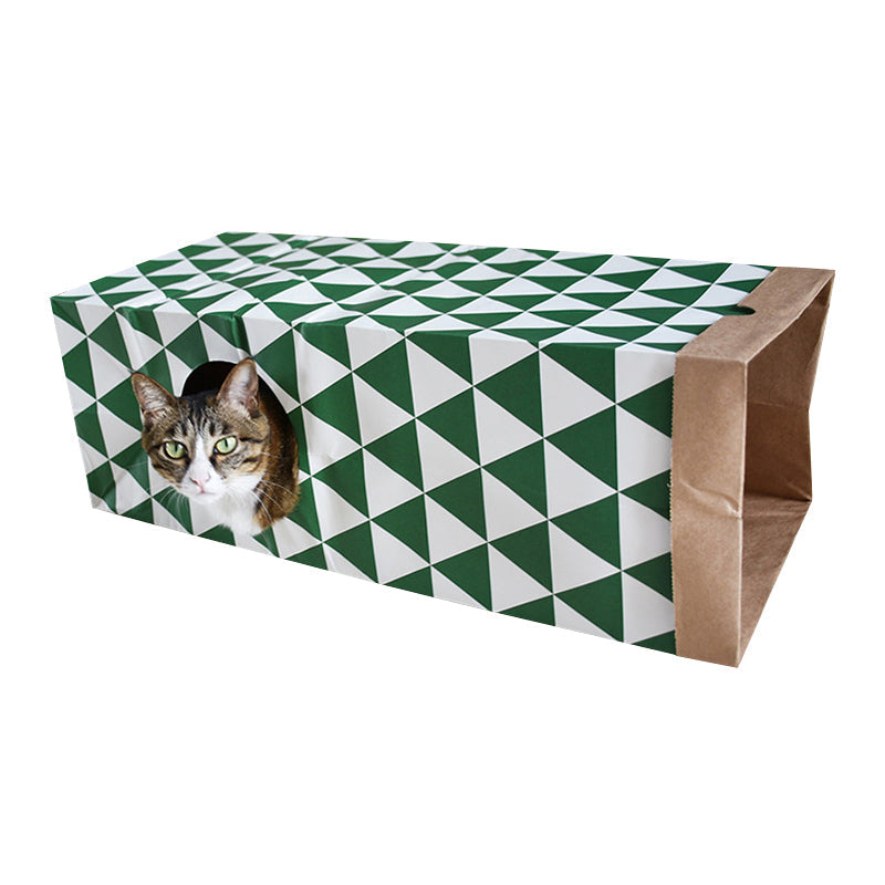 Kraft Paper Cat Tunnel Toy for Stylish Indoor Enrichment