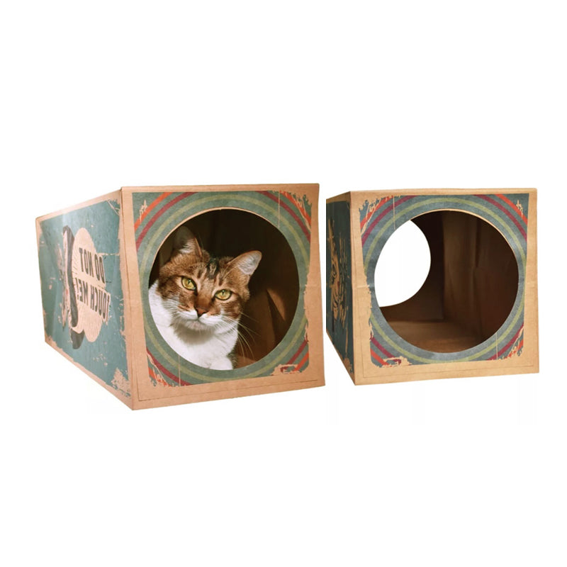 Kraft Paper Cat Tunnel Toy for Stylish Indoor Enrichment
