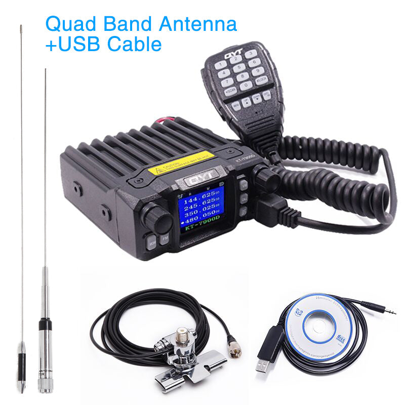KT-7900D Quad Band Mobile Radio: 4 Bands, Dual Standby