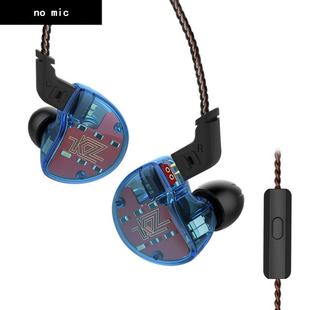 KZ ZS10 Hybrid In-Ear Headphones, Punchy HiFi Bass