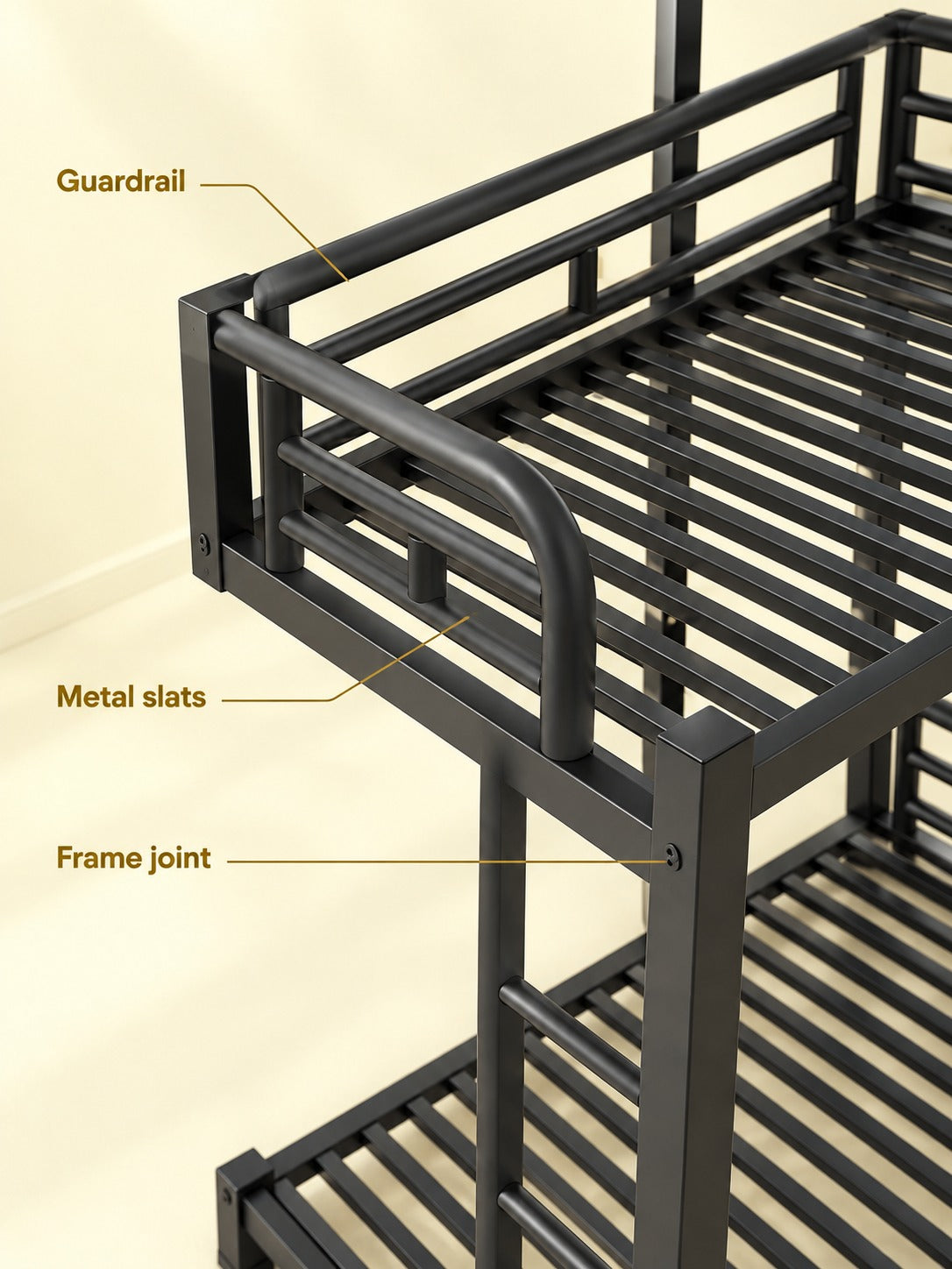 L-Shaped Triple Twin Bunk Bed for Shared Kids' Rooms