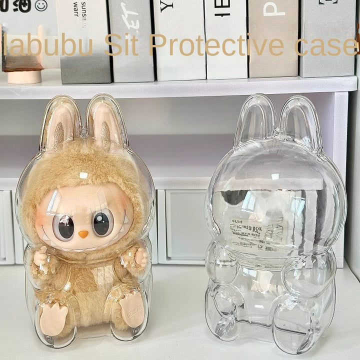 Labubu Acrylic Protective Case for Dust-Free Display