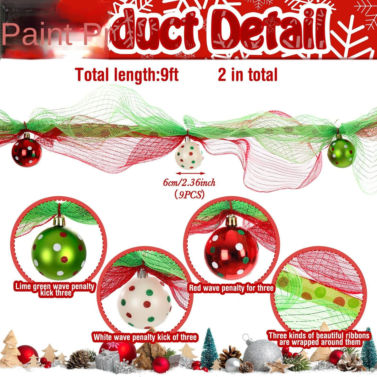Christmas Vine Garland for Colorful Holiday Displays
