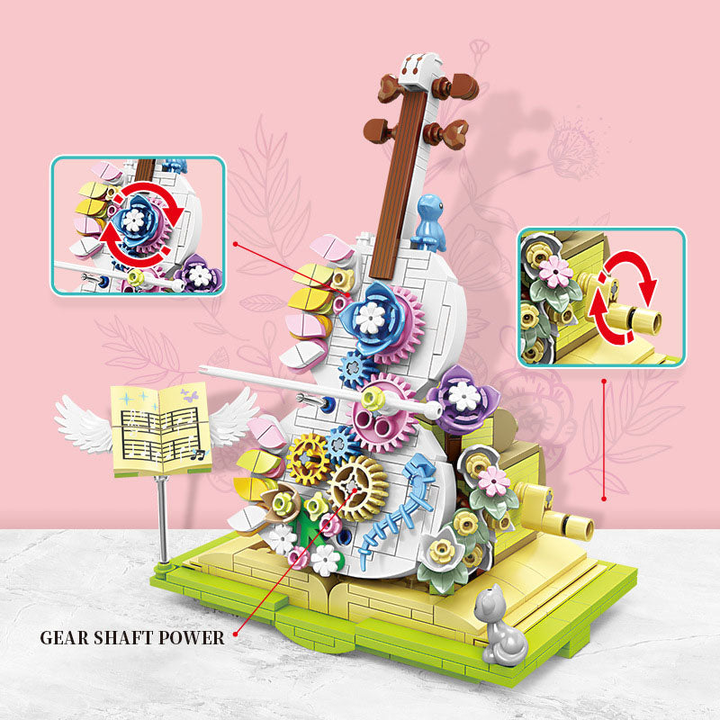 Violin Building Set – 410+ Piece Fantasy Display Model