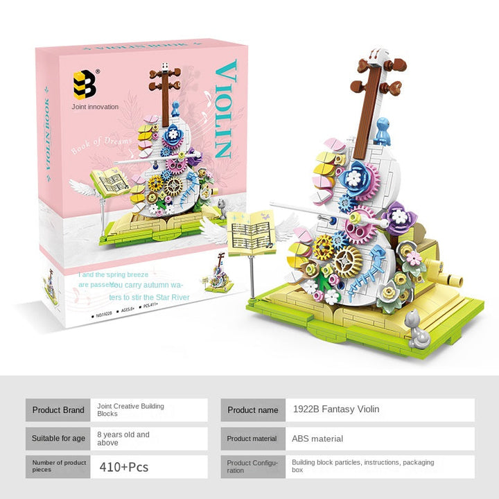 Violin Building Set – 410+ Piece Fantasy Display Model