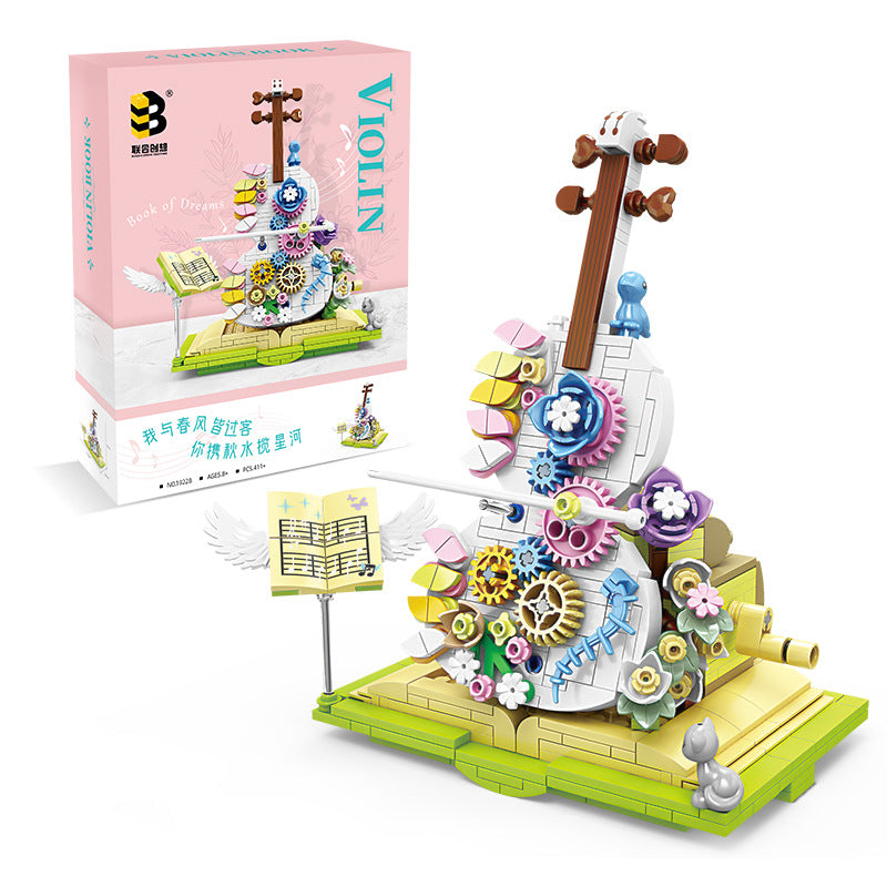 Violin Building Set – 410+ Piece Fantasy Display Model