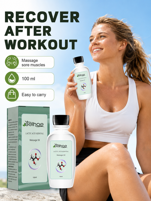 Lactic Acid Removal Massage Oil – Post-Workout Muscle Recovery