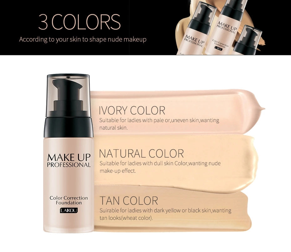 Color Correction Foundation for Natural 8-Hour Wear