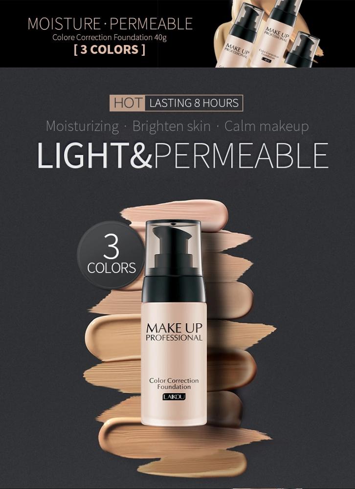 Color Correction Foundation for Natural 8-Hour Wear