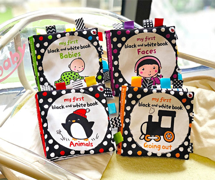 Baby Cloth Book for High-Contrast Sensory Discovery
