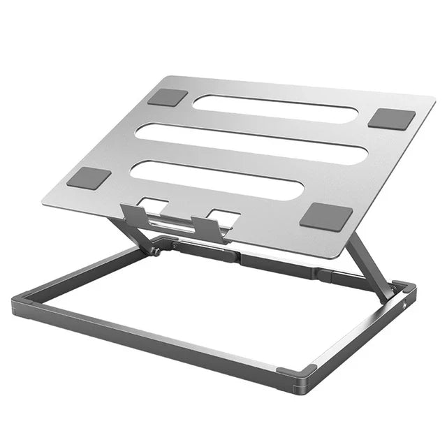 Adjustable Aluminum Laptop Stand for 17.3-Inch Laptops