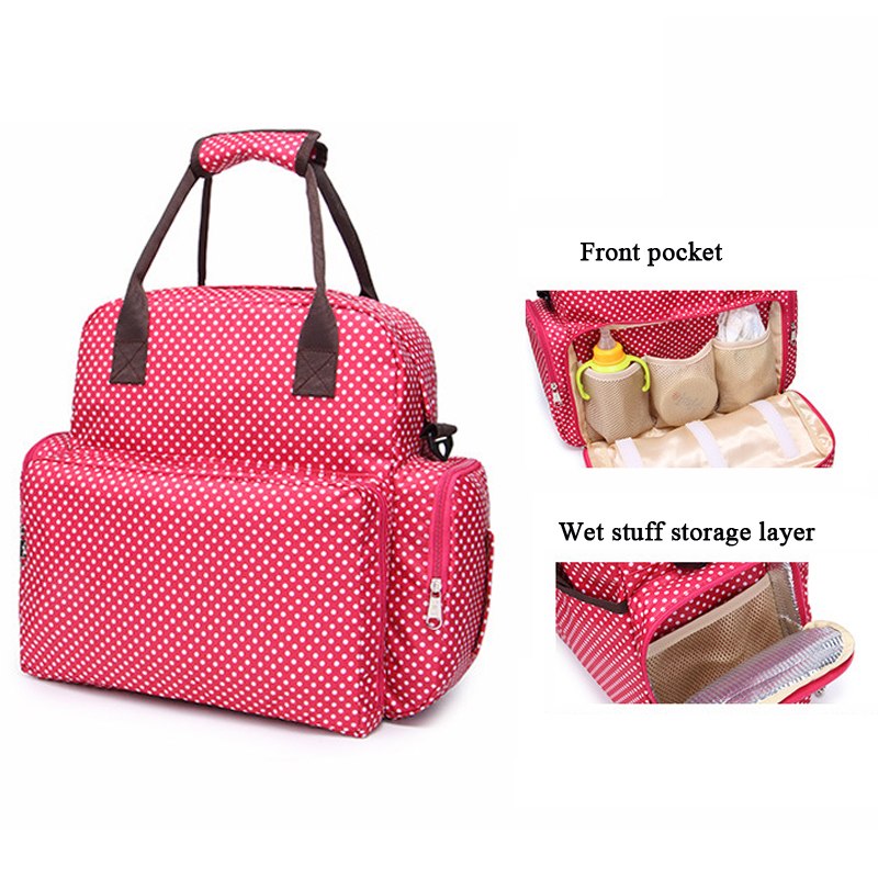 Large Capacity Diaper Bag Backpack With Changing Mat