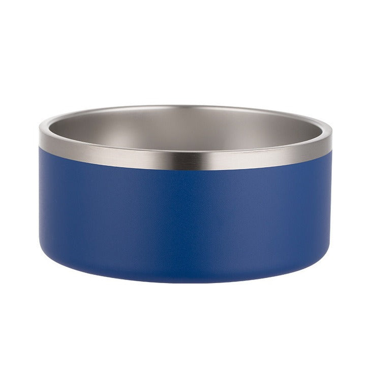 Large Stainless Steel Dog Bowl for Stable Feeding