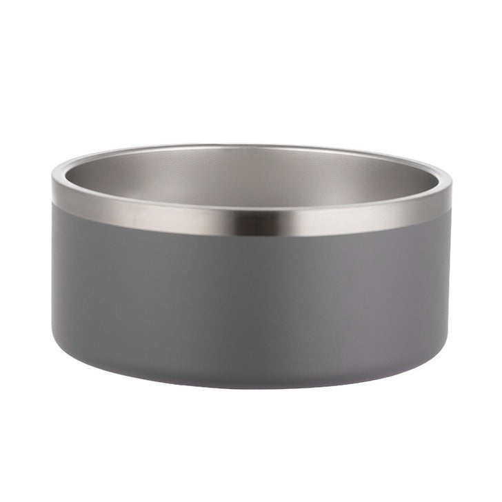 Large Stainless Steel Dog Bowl for Stable Feeding