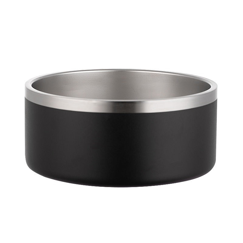 Large Stainless Steel Dog Bowl for Stable Feeding