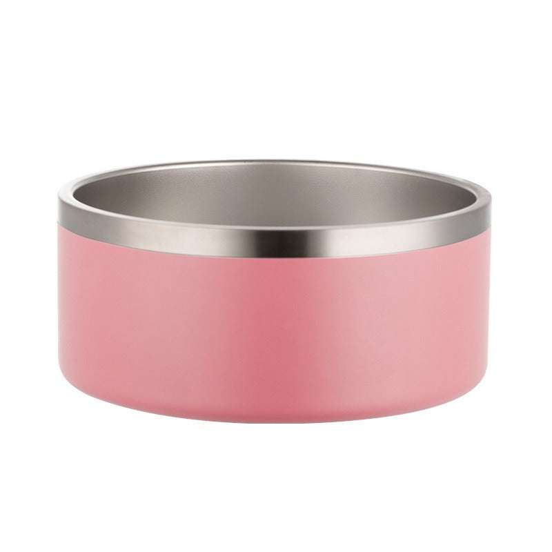 Large Stainless Steel Dog Bowl for Stable Feeding