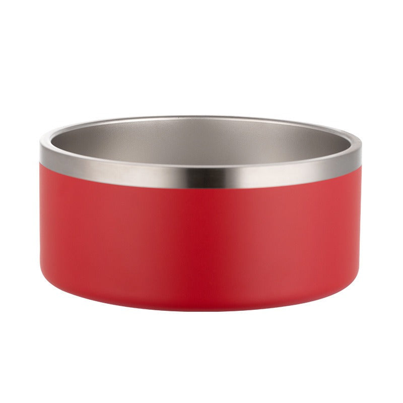 Large Stainless Steel Dog Bowl for Stable Feeding