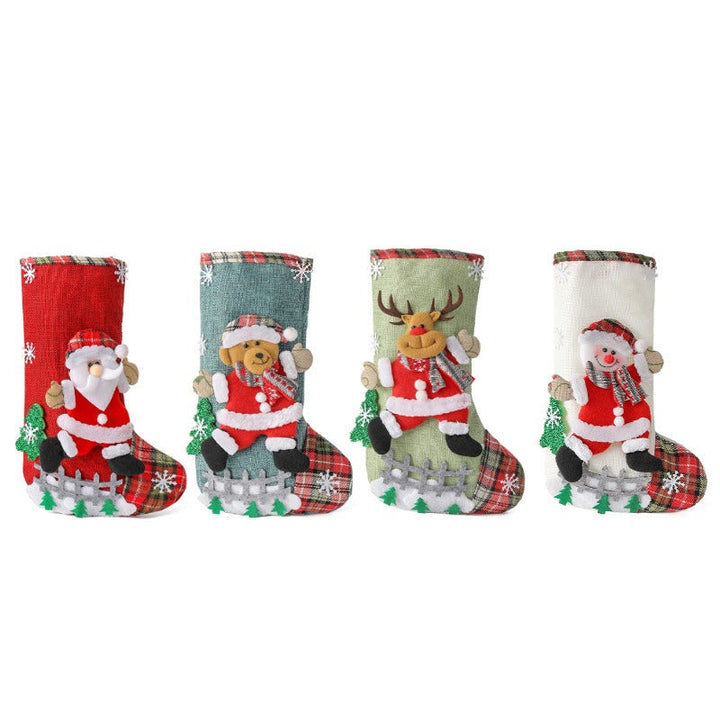 Large Christmas Stocking Gift Bag for Holiday Decor