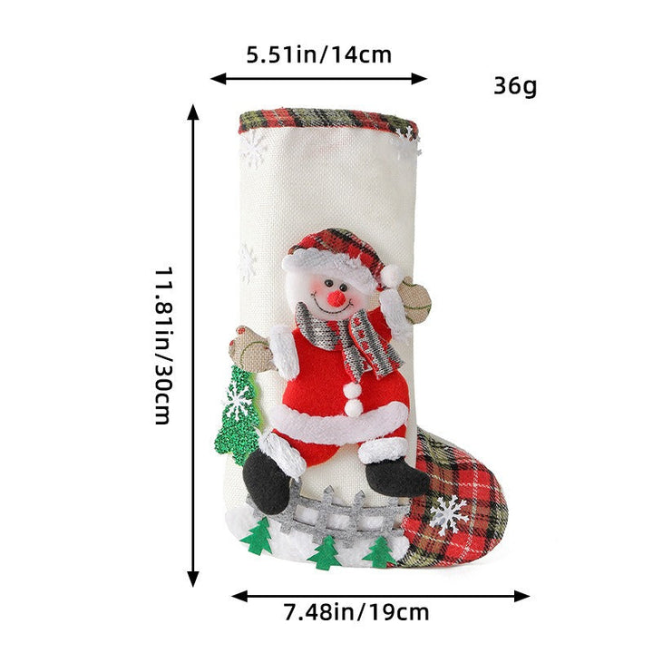Large Christmas Stocking Gift Bag for Holiday Decor