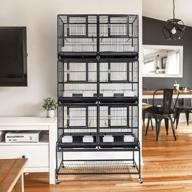 Large Bird Breeding Cage for Organized Multi-Bird Housing