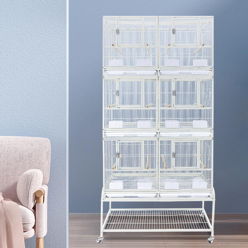 Large Bird Breeding Cage for Organized Multi-Bird Housing