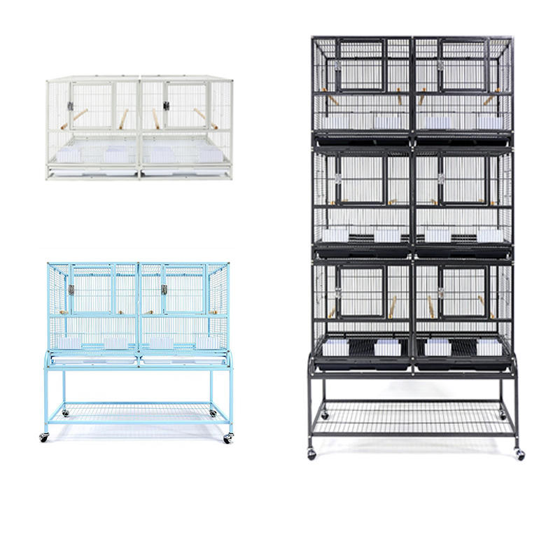 Large Bird Breeding Cage for Organized Multi-Bird Housing